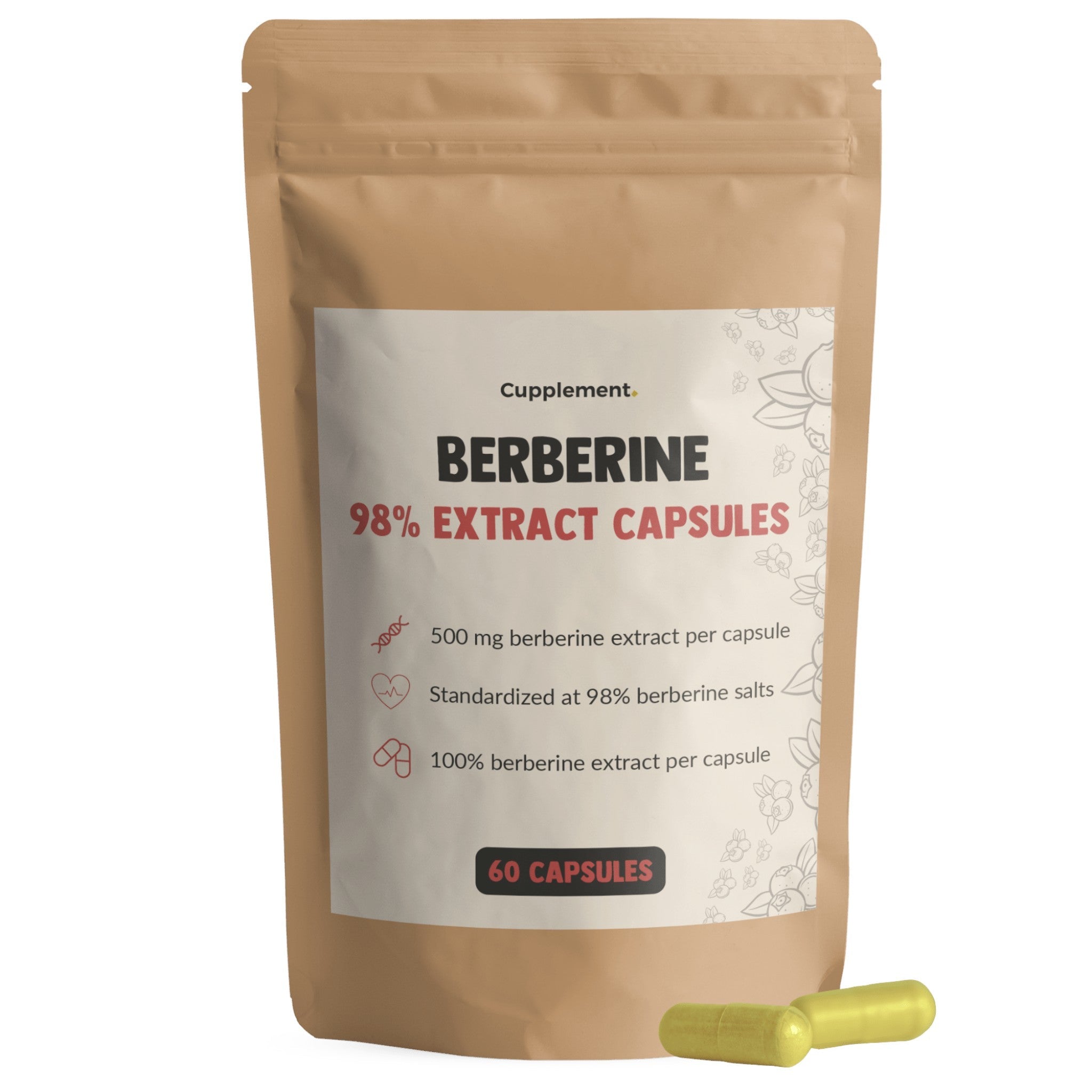 Berberin 98% Extrakt - 60 Kapseln - montcalia.ch