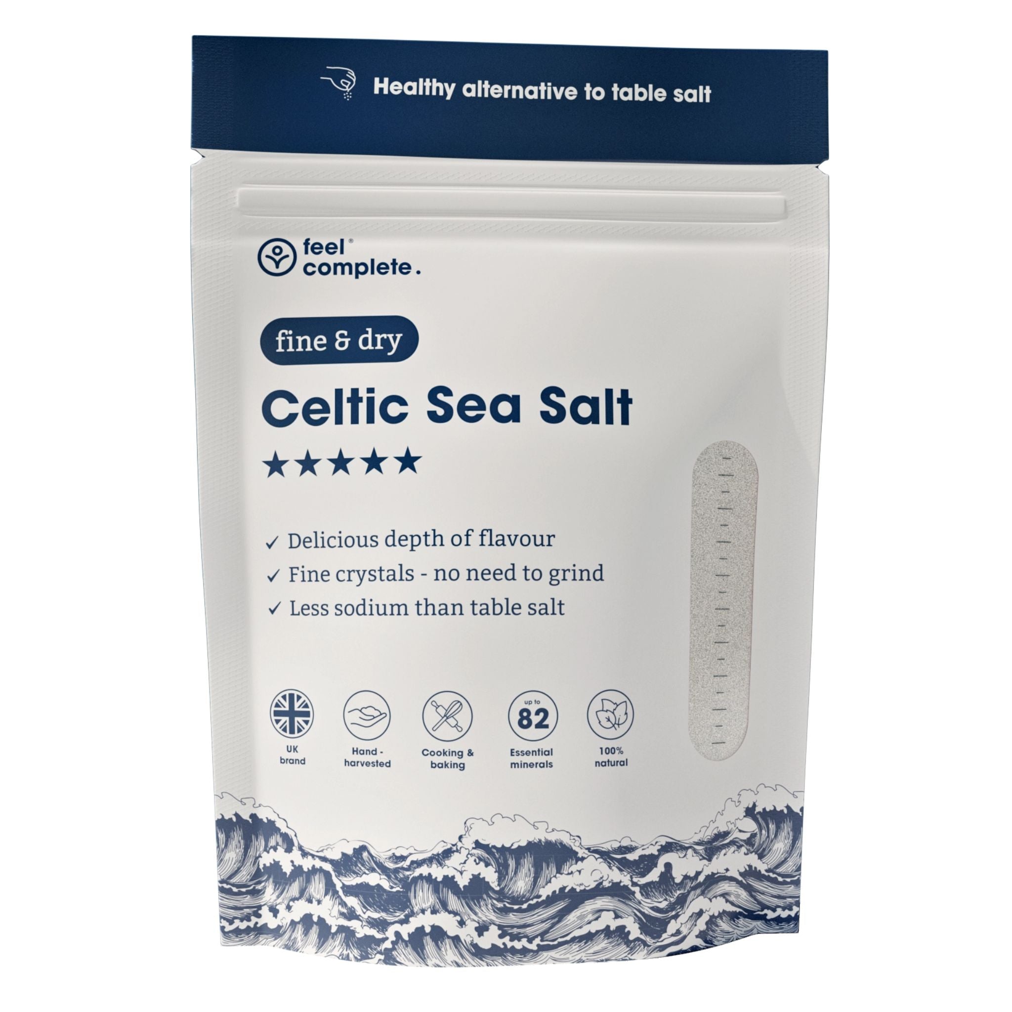 Celtic Sea Salt - Keltisches Meersalz - 400g Fein - Feel Complete - Bretonisches Salz - Celtic Sea Salt - Keltisches Meersalz - montcalia.ch