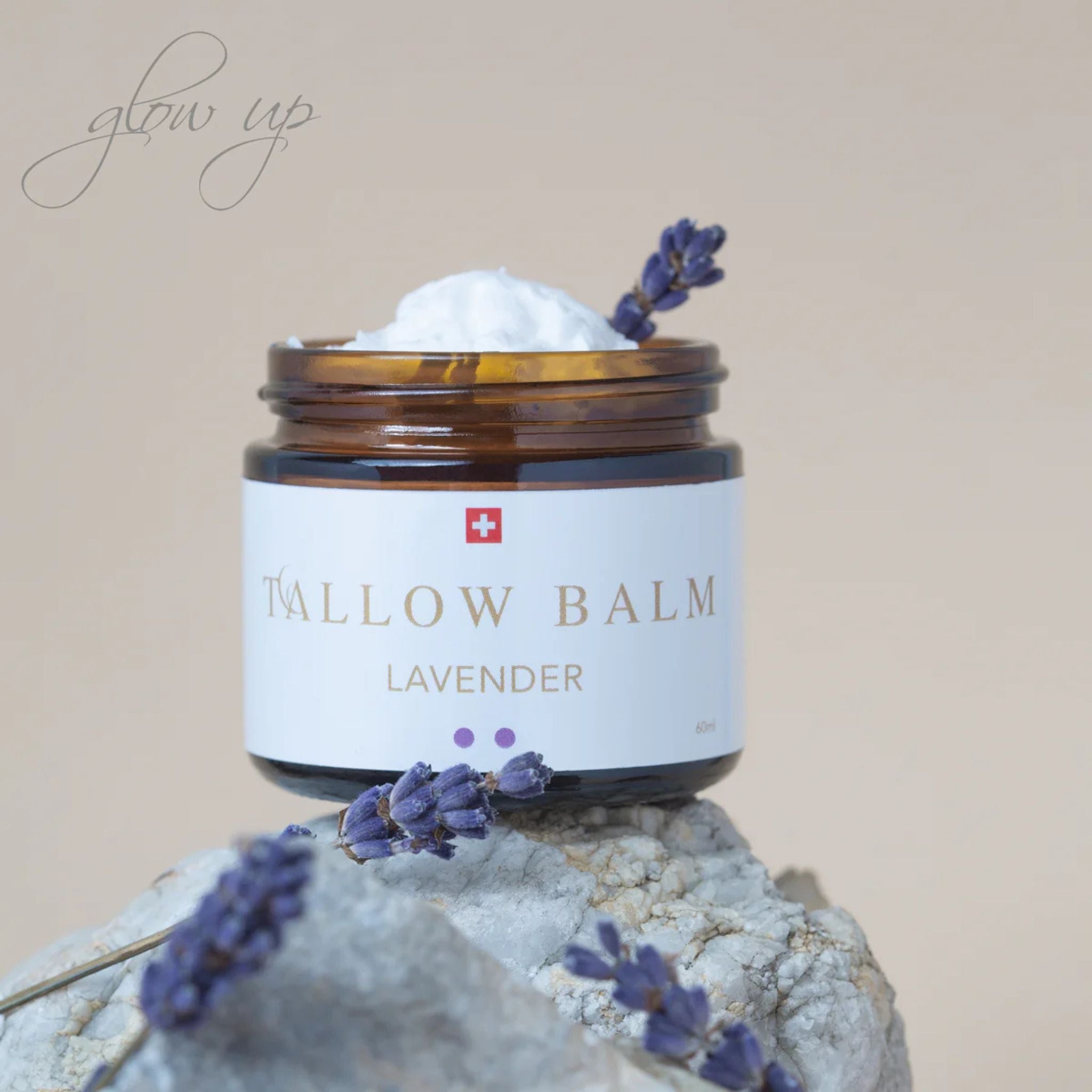 Tallow Hautcreme aus Bio Rindertalg Lavendel - 60ml - Swiss Tallow - Bio - Bodylotion - Gesichtscreme - montcalia.ch